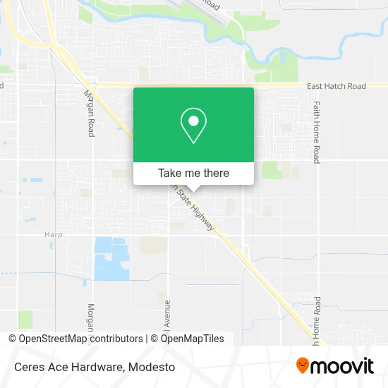 Ceres Ace Hardware map