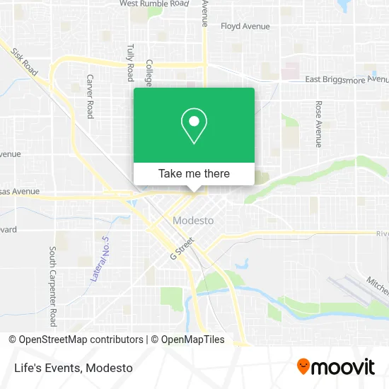 Life's Events map