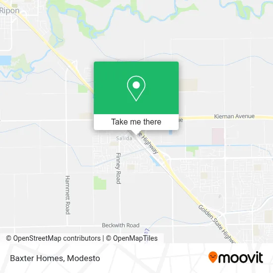 Baxter Homes map