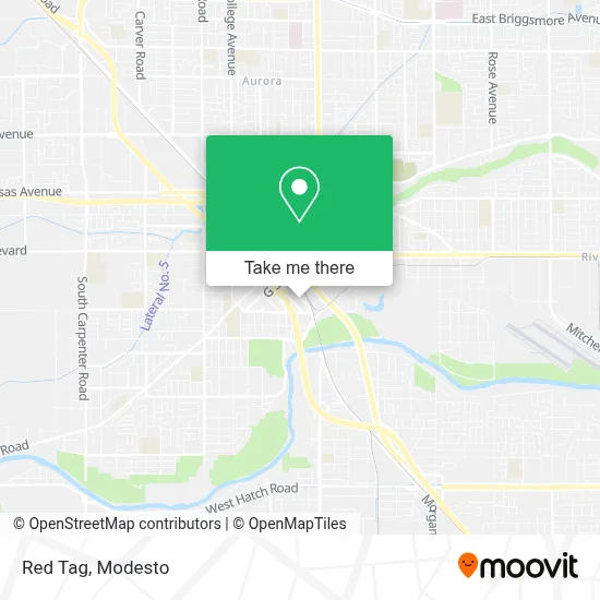 Red Tag map
