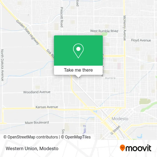 Western Union map