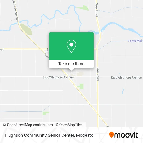 Hughson Community Senior Center map