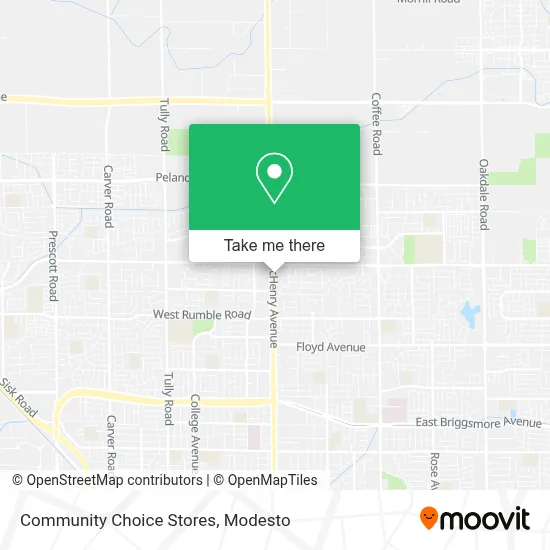 Community Choice Stores map