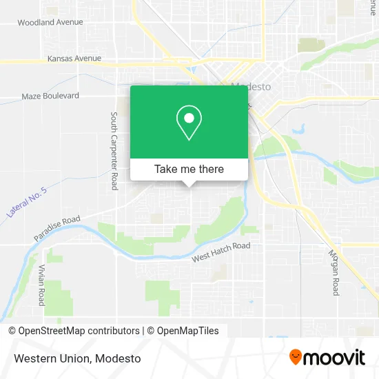 Western Union map