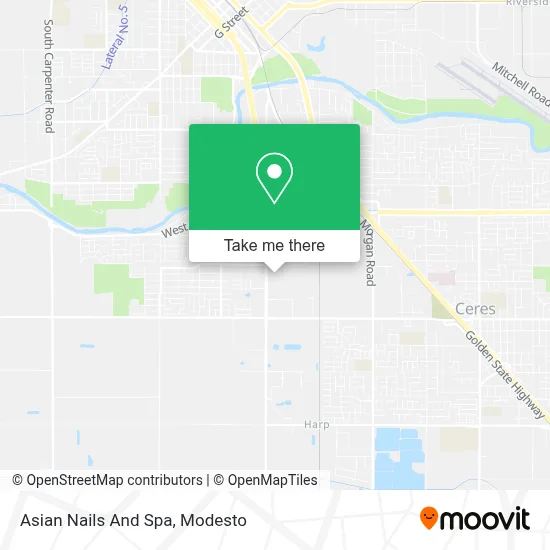 Asian Nails And Spa map