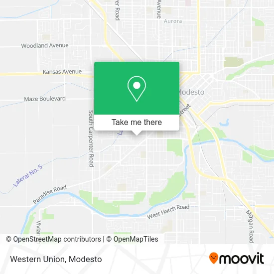 Western Union map