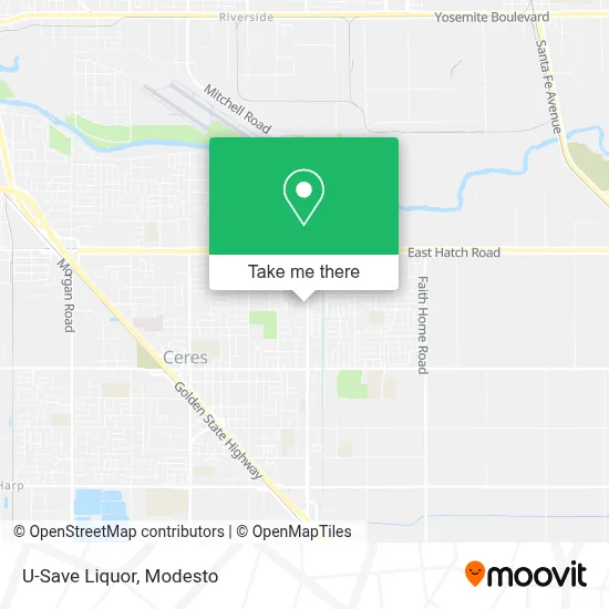 U-Save Liquor map