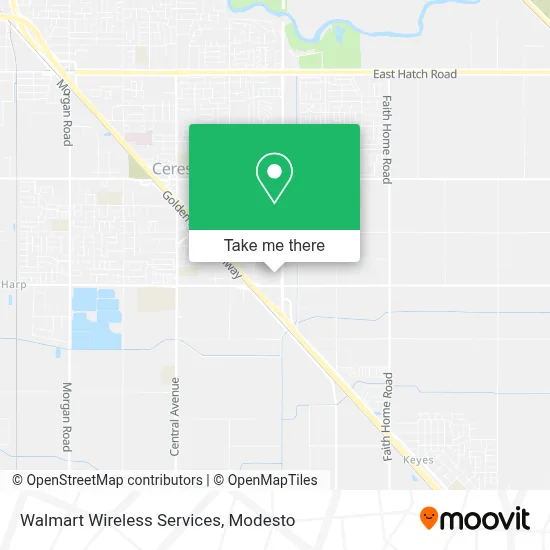 Walmart Wireless Services map