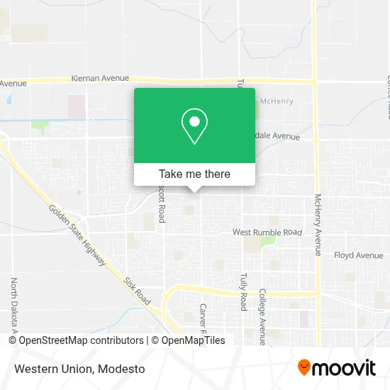 Western Union map