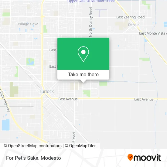 For Pet's Sake map