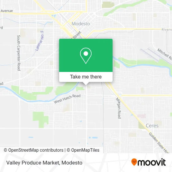 Valley Produce Market map