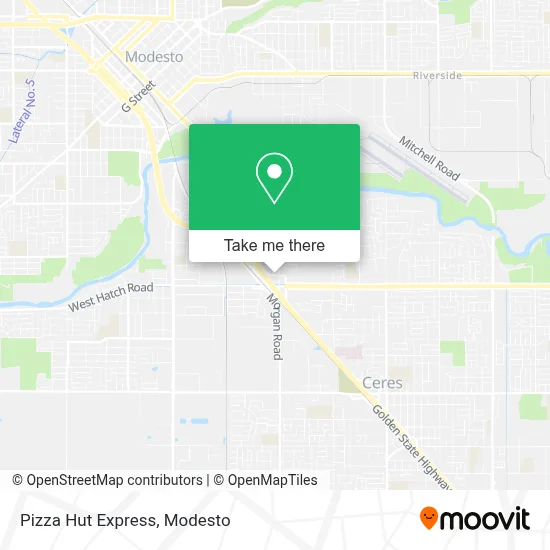 Pizza Hut Express map
