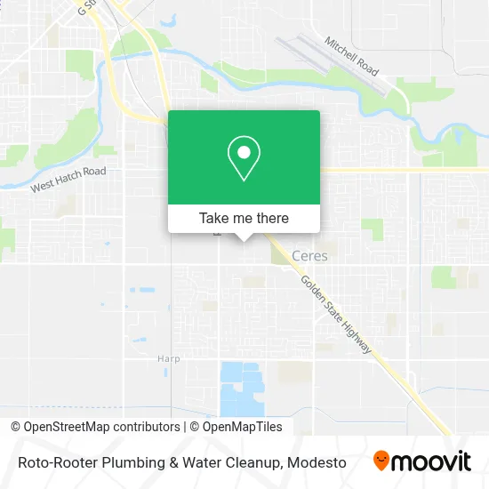 Roto-Rooter Plumbing & Water Cleanup map