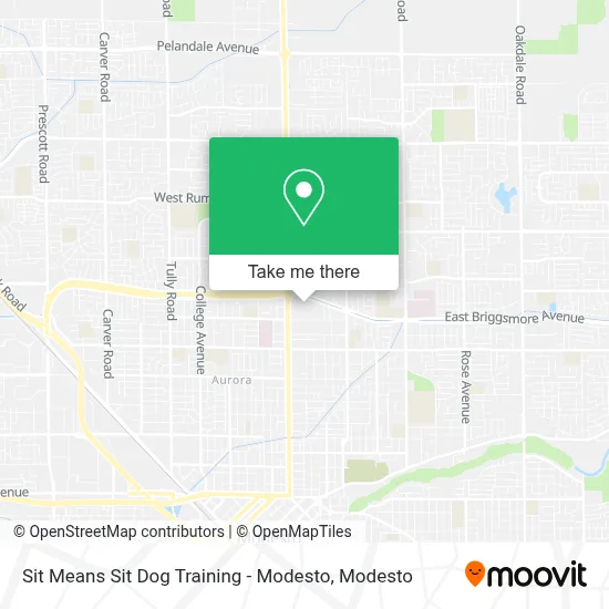 Sit Means Sit Dog Training - Modesto map