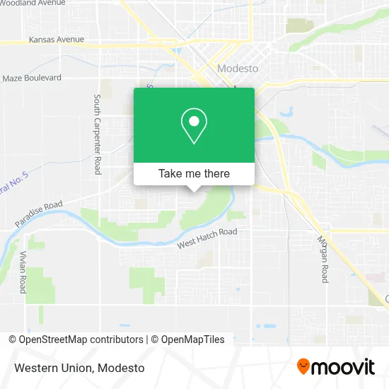 Western Union map