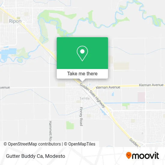 Gutter Buddy Ca map