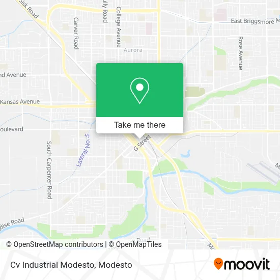 Cv Industrial Modesto map