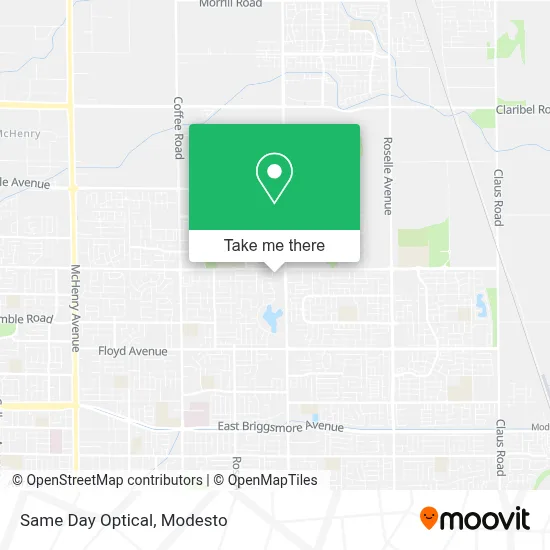 Same Day Optical map