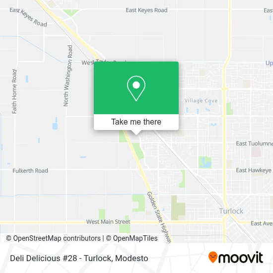 Deli Delicious #28 - Turlock map