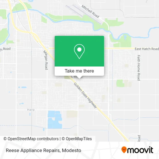 Reese Appliance Repairs map
