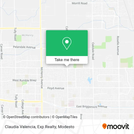 Claudia Valencia, Exp Realty map