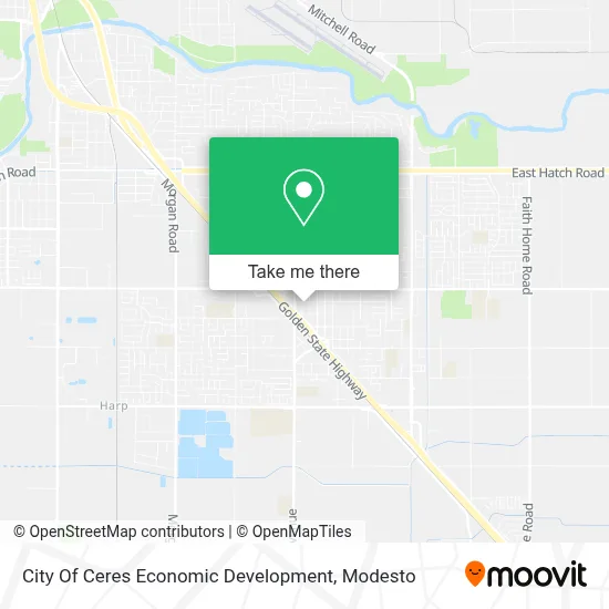 City Of Ceres Economic Development map