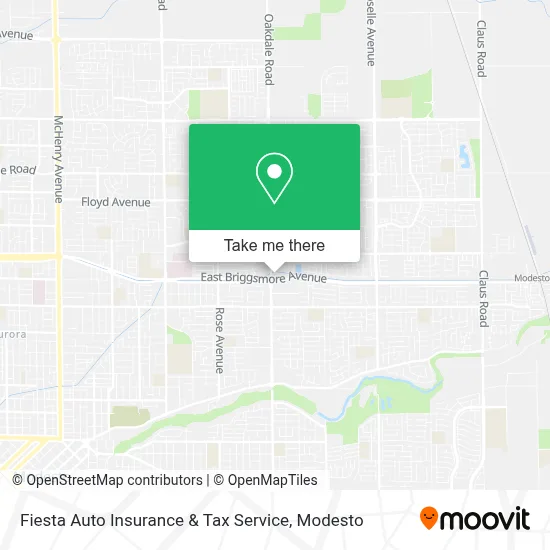 Fiesta Auto Insurance & Tax Service map