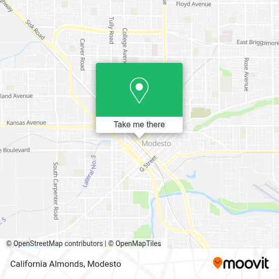 California Almonds map