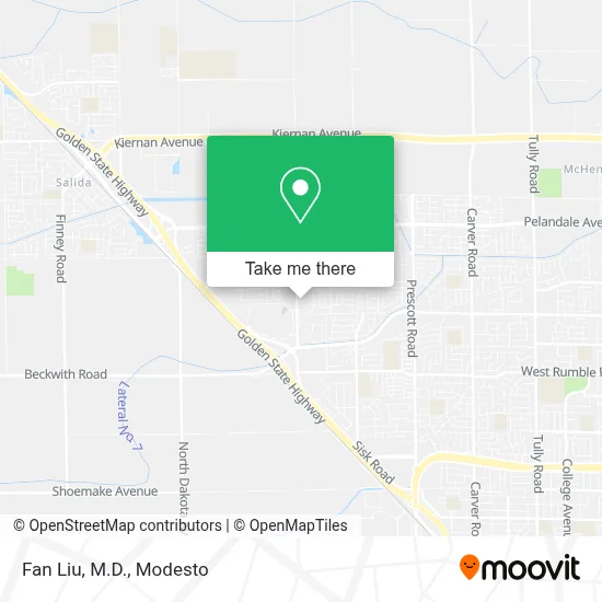 Fan Liu, M.D. map
