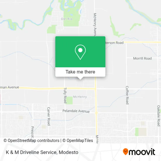 K & M Driveline Service map