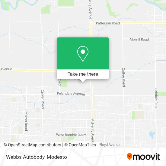Webbs Autobody map