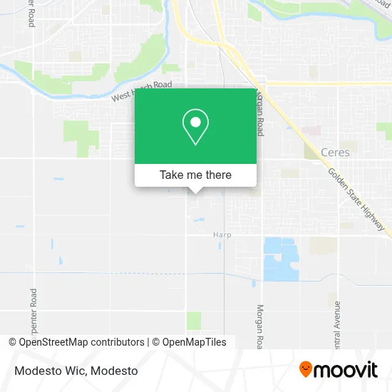 Modesto Wic map