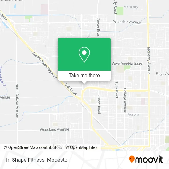 In-Shape Fitness map