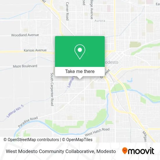 West Modesto Community Collaborative map