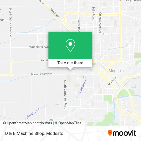 D & B Machine Shop map