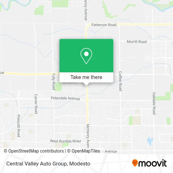 Central Valley Auto Group map