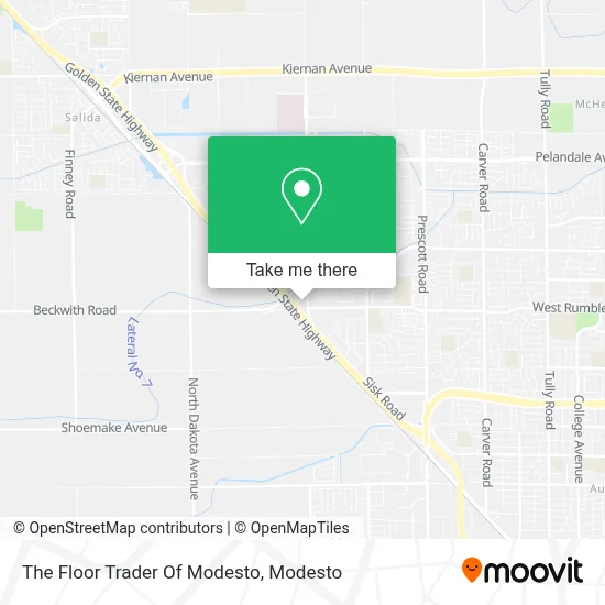 The Floor Trader Of Modesto map