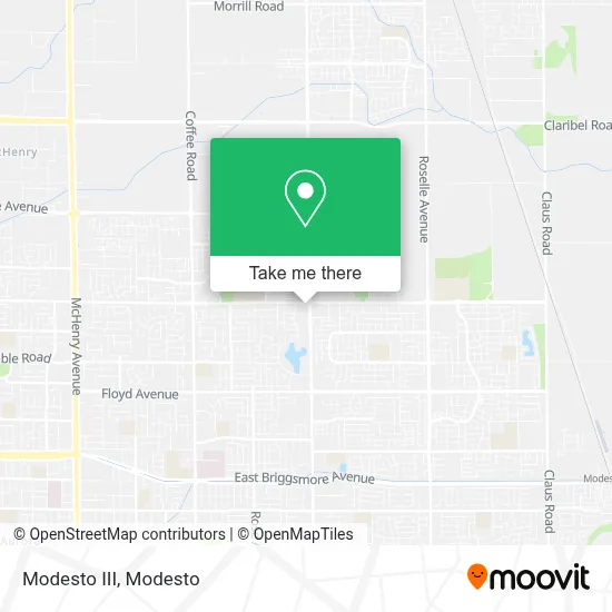 Modesto III map