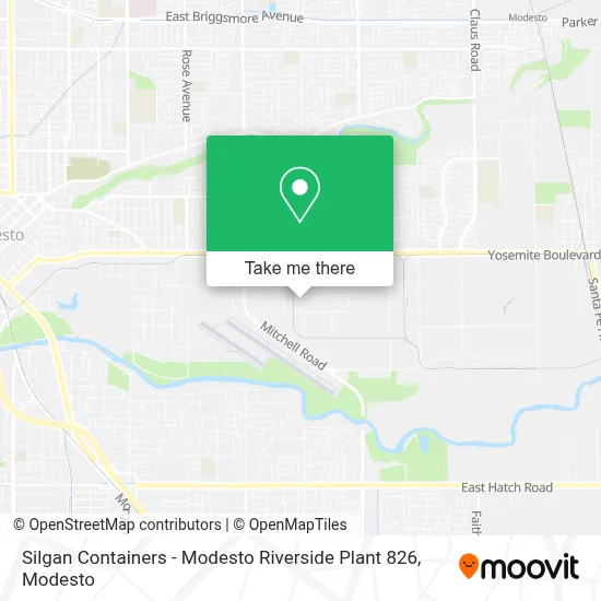 Silgan Containers - Modesto Riverside Plant 826 map