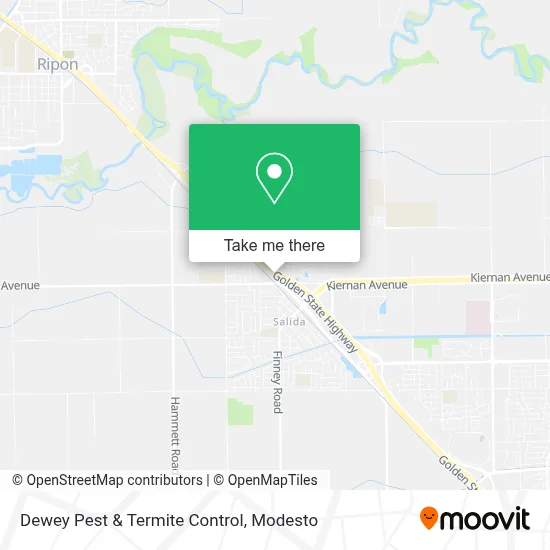 Dewey Pest & Termite Control map