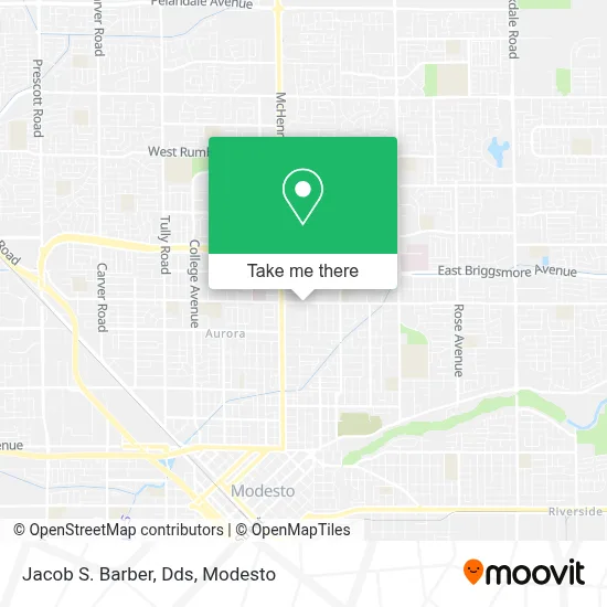 Jacob S. Barber, Dds map