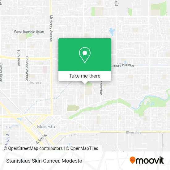 Stanislaus Skin Cancer map