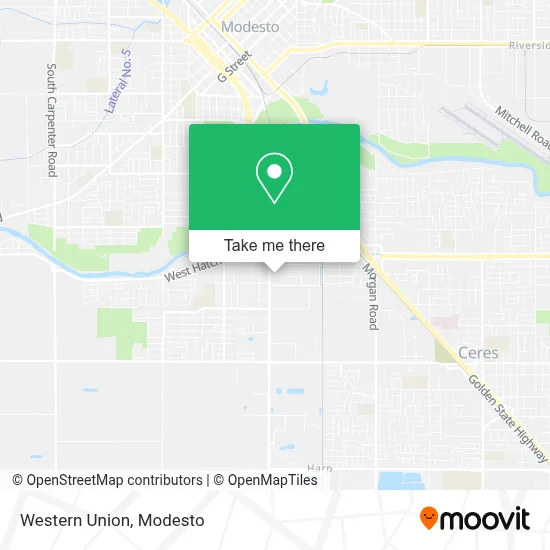 Western Union map