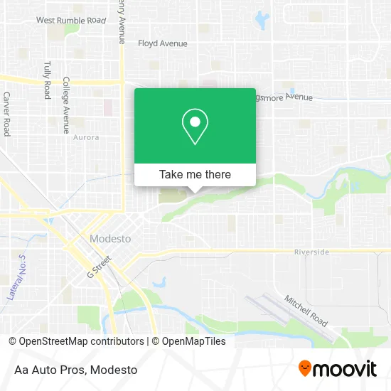 Aa Auto Pros map