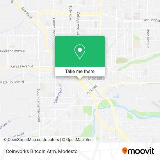Coinworks Bitcoin Atm map