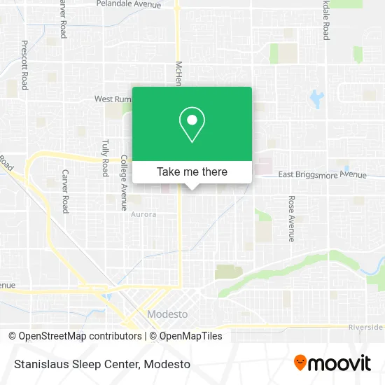 Stanislaus Sleep Center map