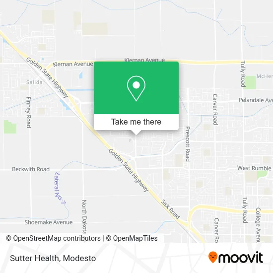 Sutter Health map
