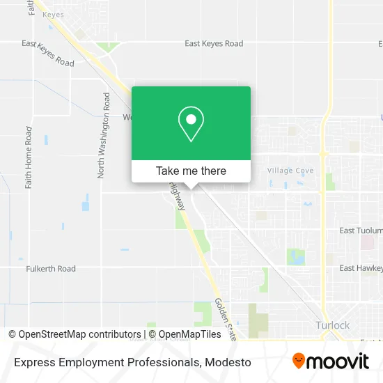 Express Employment Professionals map