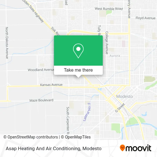 Asap Heating And Air Conditioning map