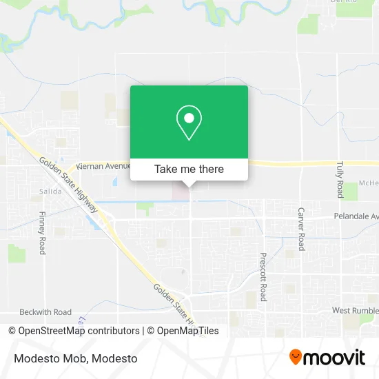 Modesto Mob map